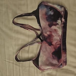 Lululemon purple watercolour mesh sports bra size 8